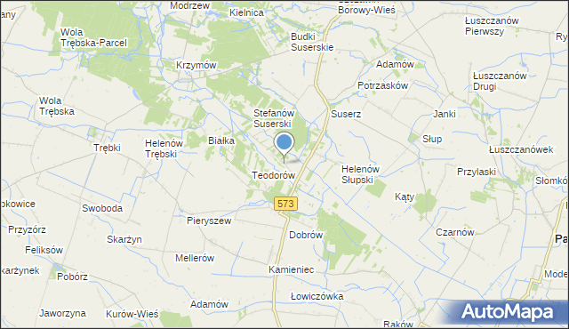 mapa Holendry Dobrowskie, Holendry Dobrowskie na mapie Targeo